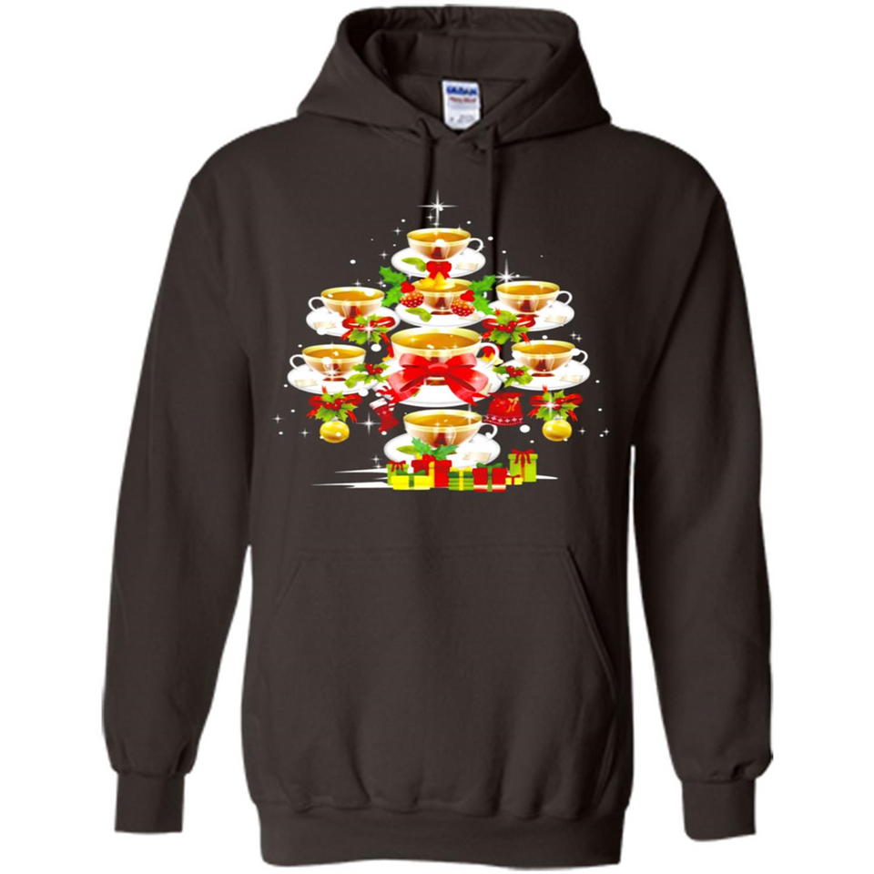 Tea Christmas Tree T-shirt Funny Tea Xmas Gift