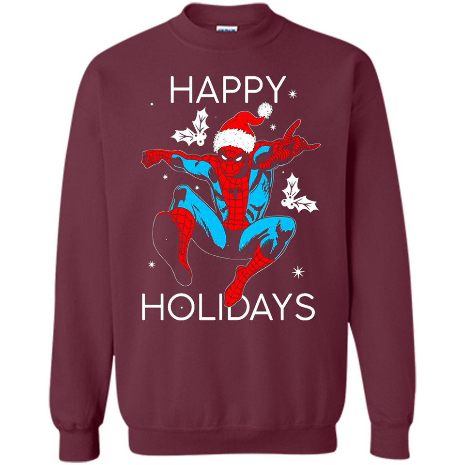 Marvel Spider Man Happy Holidays Santa Christmas Mug PINGPONG - Sweatshirt