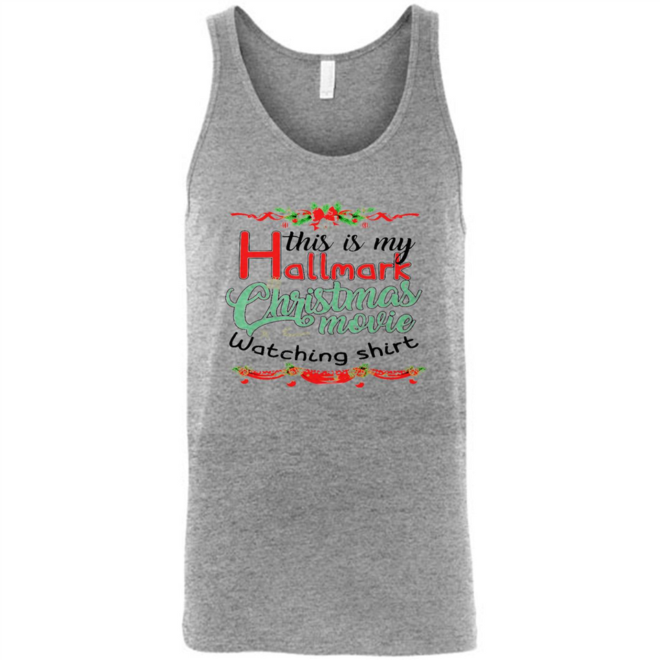 This My Movies Hallmark-Christmas Loves Is T-Shirt - Canvas Unisex Tank