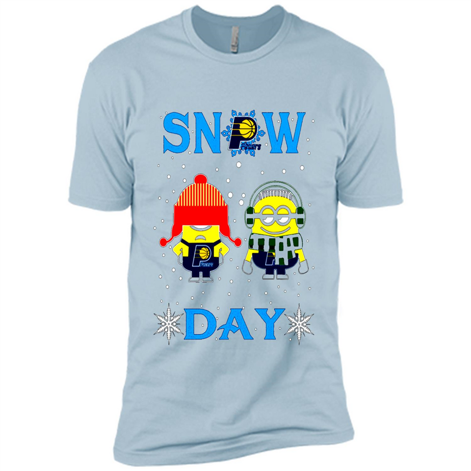 Snow Day Shirt For Indiana Pacers Vs Minion Fans pingpong