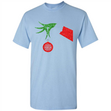 Funny Grinch Hand holding Firefighter ornament Christmas Sporty T-Shirt - Shirt