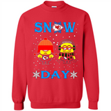 Snow Day Shirt For Kansas City Chiefs Vs Minion Fans Cotton pingpong