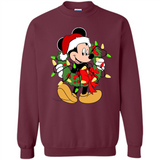 Disney Mickey Mouse Christmas Lights Sweatshirt - Sweatshirt