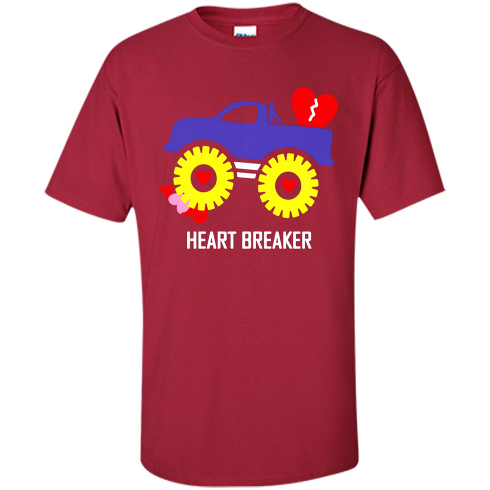 HEART BREAKER BLUE MONSTER TRUCK VALENTINE'S DAY