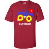 HEART BREAKER BLUE MONSTER TRUCK VALENTINE'S DAY