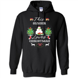 This Singer Loves Christmas Tree Shirt with Snowman