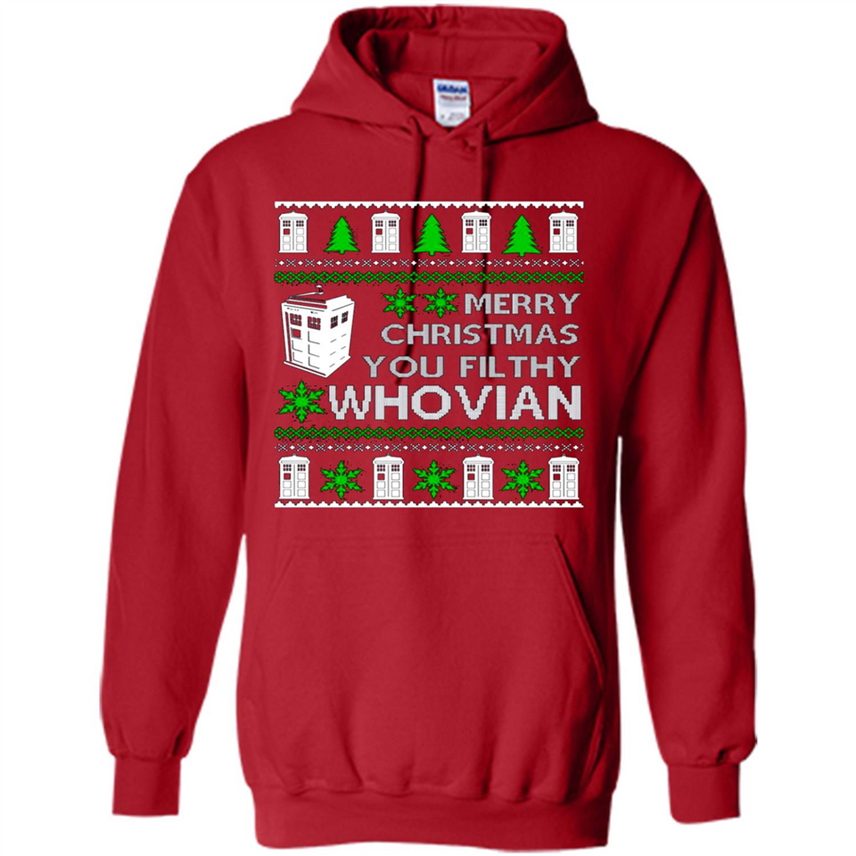Merry Christmas You Filthy Whovian ugly sweater PINGPONG