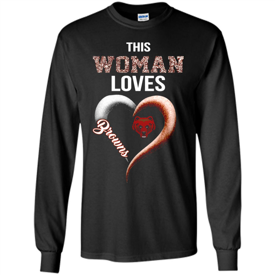This Woman love Browns NFL football team - Long Sleeve T-Shirt