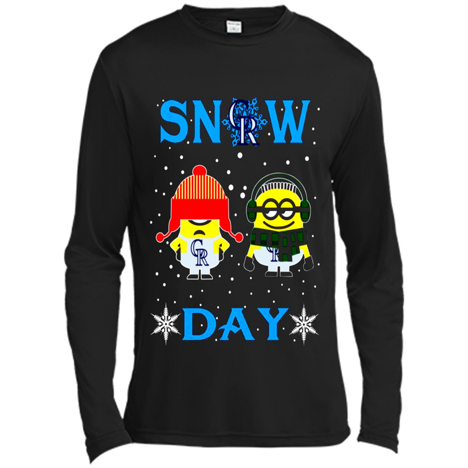 Snow Day Shirt For Colorado Rockies Vs Minion Fans pingpong