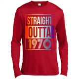 Retro Straight Outta 1970 48 Years Old - Canvas Long Sleeve T-Shirt