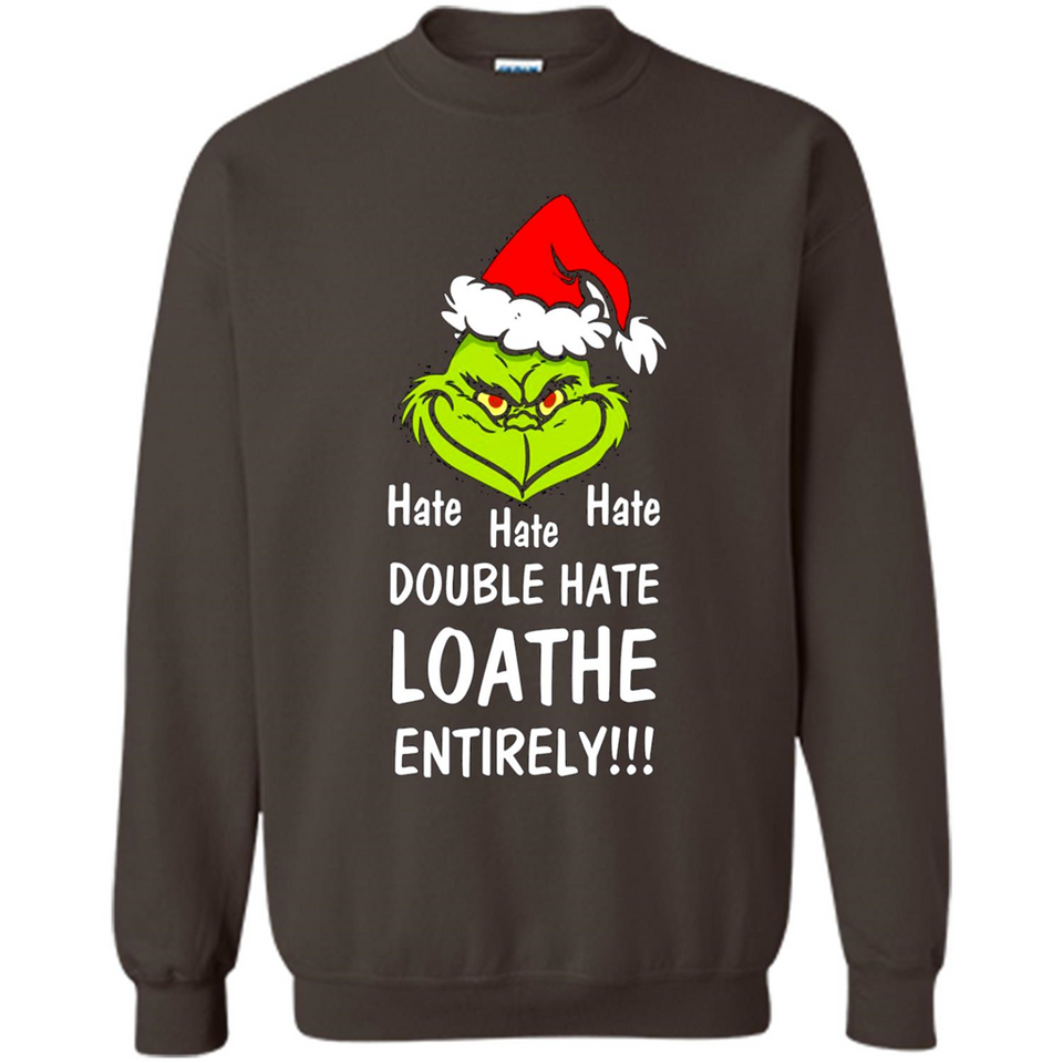 Mr Grinch hate hate hate double hate loathe entirely sweater PINGPONG