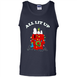 Peanuts By Schulz Snoopy Young Men_s Christmas - Tank Top