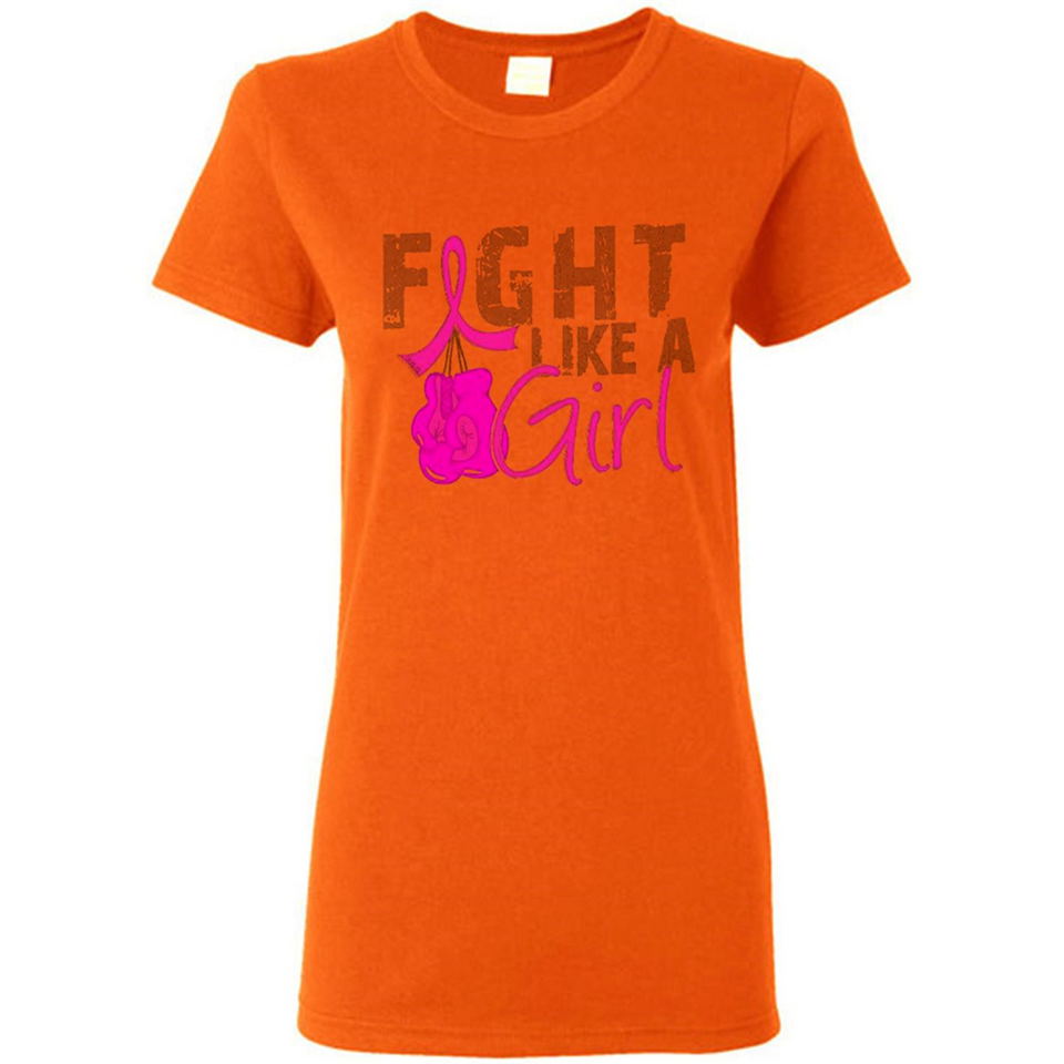 Fight Like A Girl Breast Cancer Awareness - Ladies Short-Sleeve
