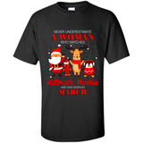 Never Underestimate A March Woman Watches Hallmark Movies Sweatshirt PINGPONG