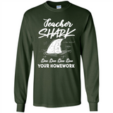 Teacher Shark Doo Doo Doo Your Homework Shirt Ladies' Boyfriend