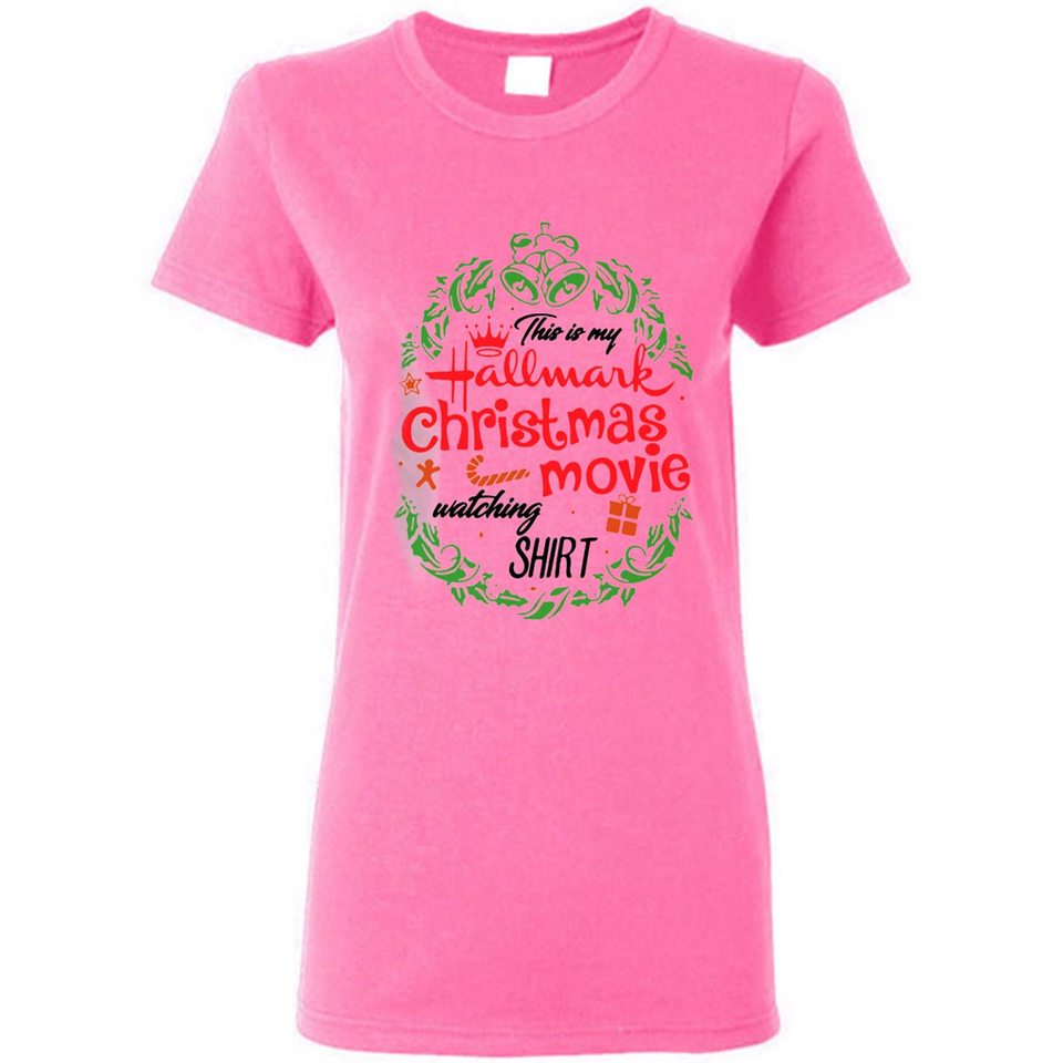 This is My Hallmark-Christmas Movies Watching Sporty T-Shirt - Ladies Short-Sleeve