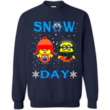 Snow Day Shirt For Edmonton Oilers Vs Minion Fans pingpong