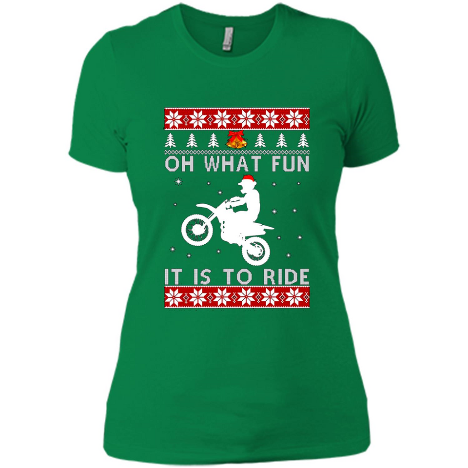 Motocross oh what fun it is to ride Christmas sweater PINGPONG
