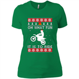 Motocross oh what fun it is to ride Christmas sweater PINGPONG