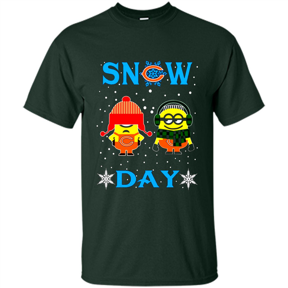 Snow Day Shirt For Chicago Bears Vs Minion Fans pingpong