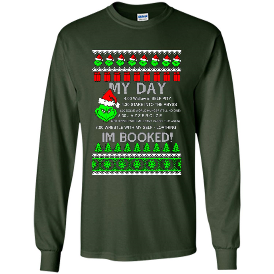 Mr Grinch my day I’m booked Christmas sweater PINGPONG