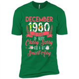 December 1980 38 Years Of Being Classy Sassy - Premium Short Sleeve T-Shirt