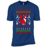 Christmas Ugly Sweater CUTE CATS UGLY CHRISTMAS SWEATERS - Premium Short Sleeve T-Shirt