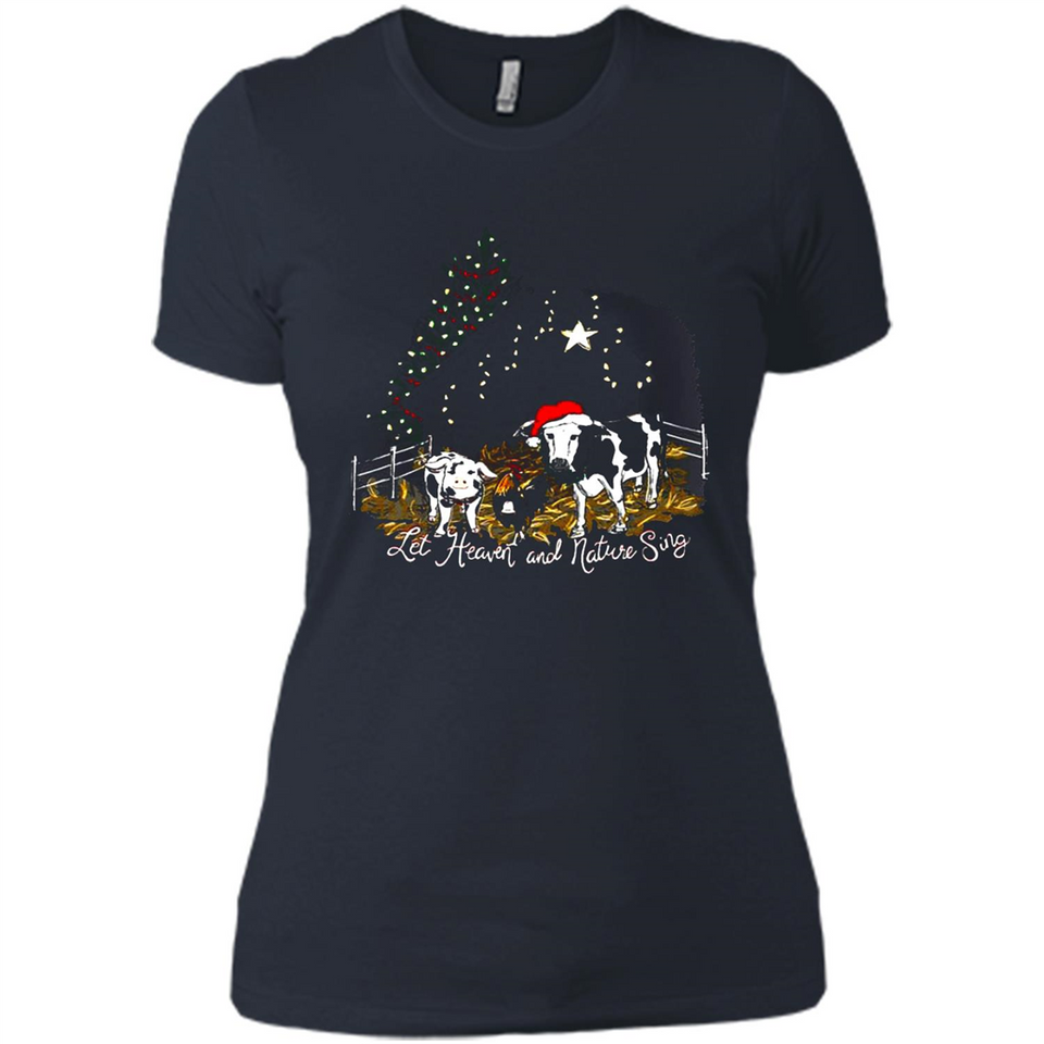 Let Heaven And Nature Sing Christmas Sweater PINGPONG - Ladies' Boyfriend T-Shirt