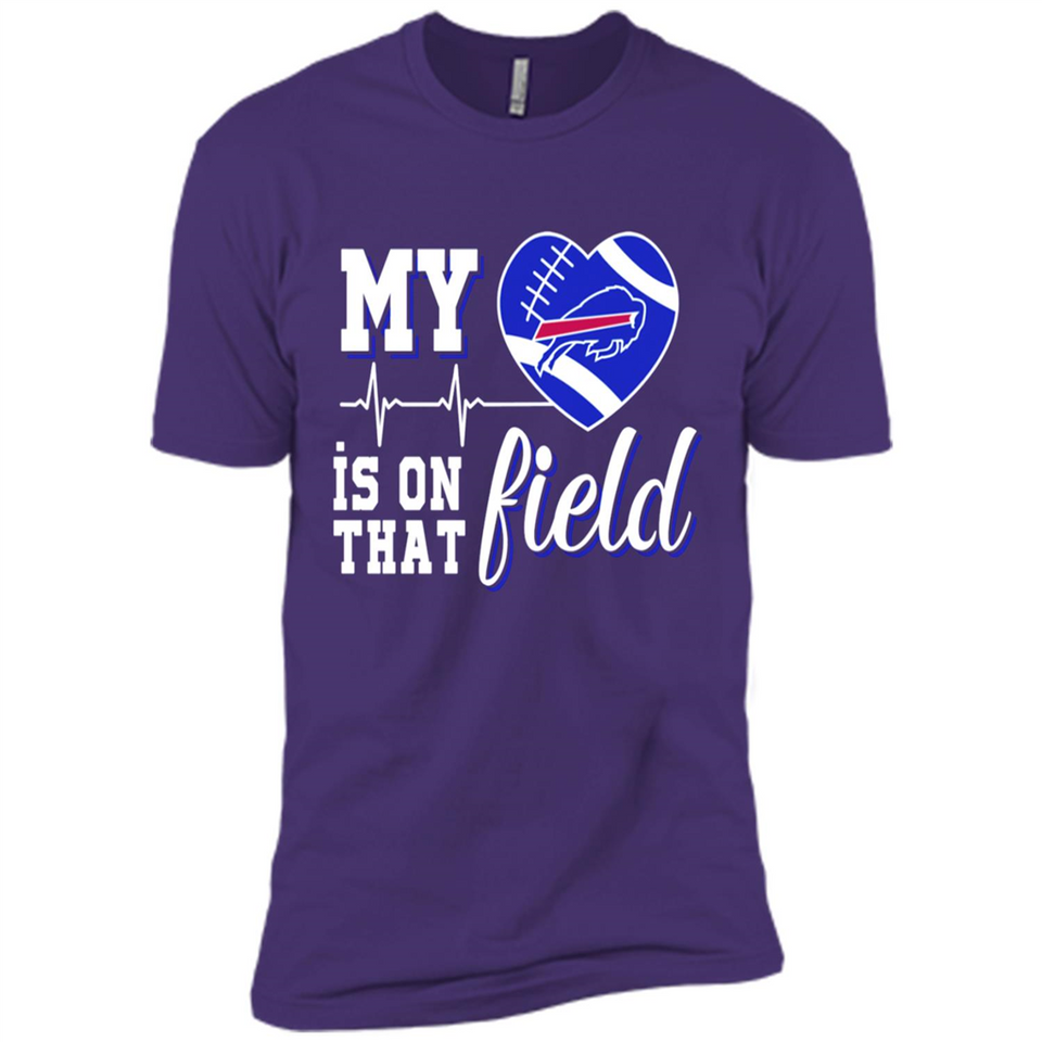 Buffalo Bills Football My Heart is on that Field - Premium Short Sleeve T-Shirt