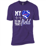 Buffalo Bills Football My Heart is on that Field - Premium Short Sleeve T-Shirt