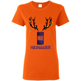 Dilly Dilly Reinbeer Funny Beer Reindeer Christmas Sporty - Ladies Short-Sleeve