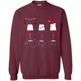 Christmas Red Wine Funny Merry Xmas Sweatshirt - Sweatshirt