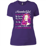 November Butterfly Girl - Ladies' Boyfriend T-Shirt