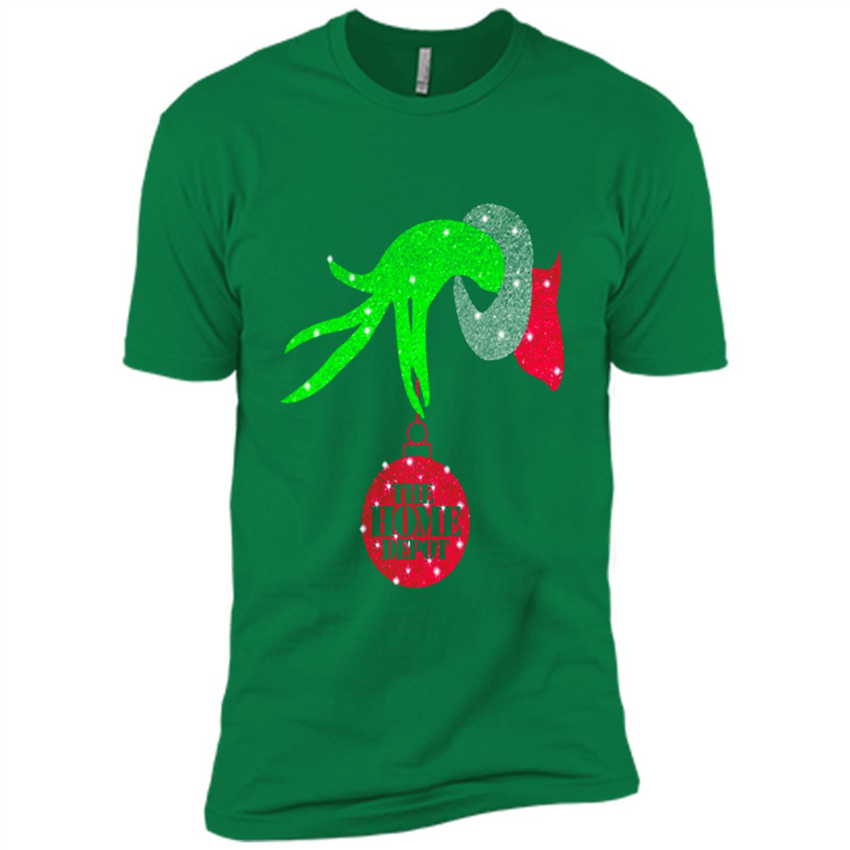 Grinch hand holding HomeDepot Glitter Christmas PING PONG