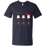Christmas Red Wine Funny Merry Xmas Sweatshirt - Men's V-Neck