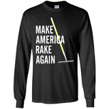 Make America Rake Again California Fires Paradise Youth T-Shirt PINGPONG - Long Sleeve T-Shirt