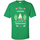 This Lawyer Loves Christmas Tree Shirt with Snowman