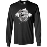 Chicago White Sox And Superman Fans - Long Sleeve T-Shirt