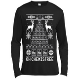Oh Chemistry Tree Ugly Christmas Sweater - Canvas Long Sleeve T-Shirt