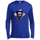 Chicago Cubs And Superman Fans - Canvas Long Sleeve T-Shirt