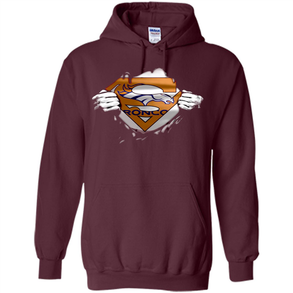 Denver Broncos And Superman Fans - Hoodie