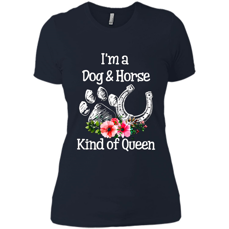 I'm A Dog & Horse Shirt Animal Lover Gift