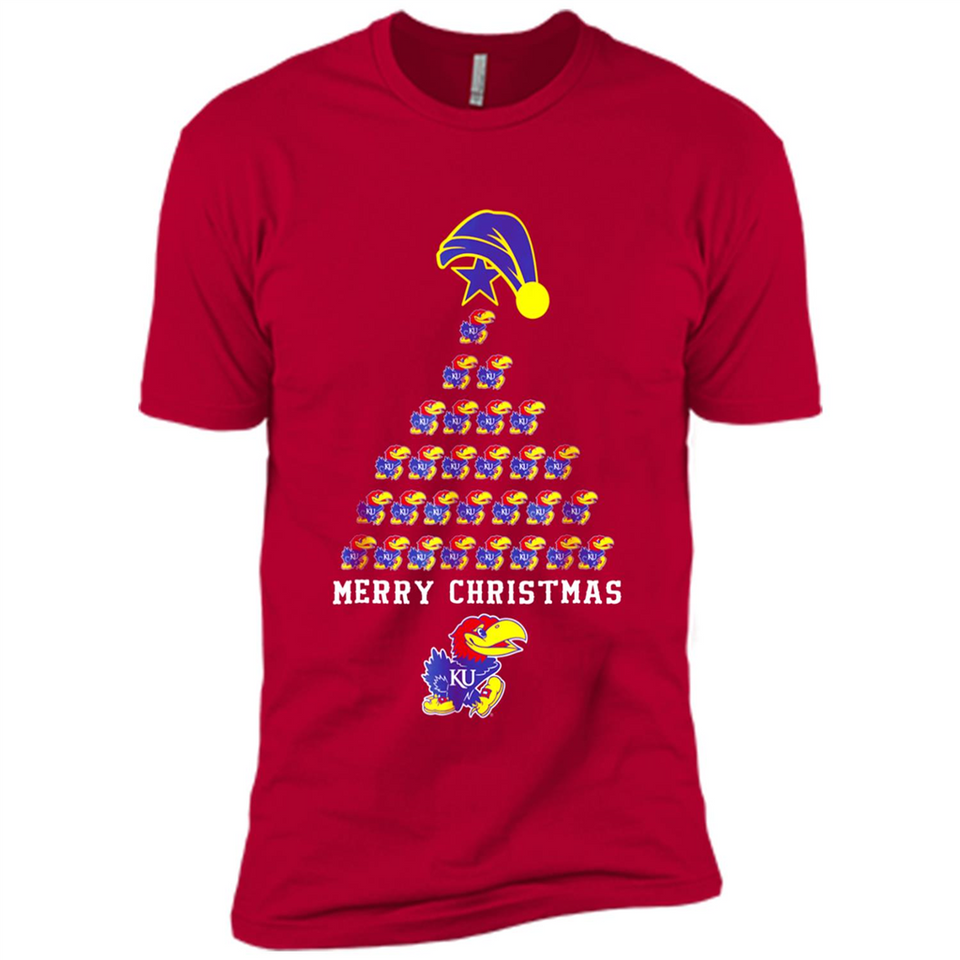 Perfect Kansas Jayhawks Christmas Tree PINGPONG