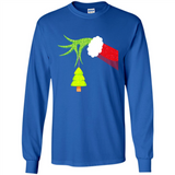 Funny Grinch Hand Holding Christmas Tree Ornament Christmas PING PONG