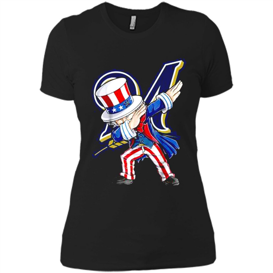 MLB MILWAUKEE BREWERS UNCLE SAM DABBING INDEPENDENCE DAY
