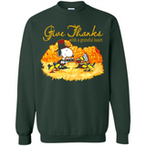 Snoopy Thanksgiving Give Thanks With A Grateful Heart - Sweatshirt