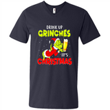 Drink Up Grinches it_s Christmas - Merry Xmas Sweatshirt - Men's V-Neck