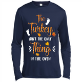 The Turkey Ain’t the Only Thing in the Oven Turkey Day - Canvas Long Sleeve T-Shirt