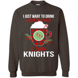 I Just Want To Drink Hot Chocolate & Watch UCF Knights Ugly Christmas Sweater PINGPONG