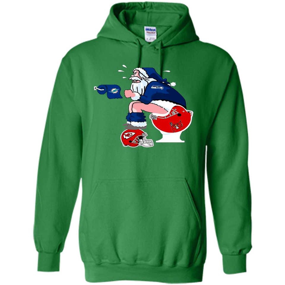Seattle Seahawks Santa Claus Toilet
